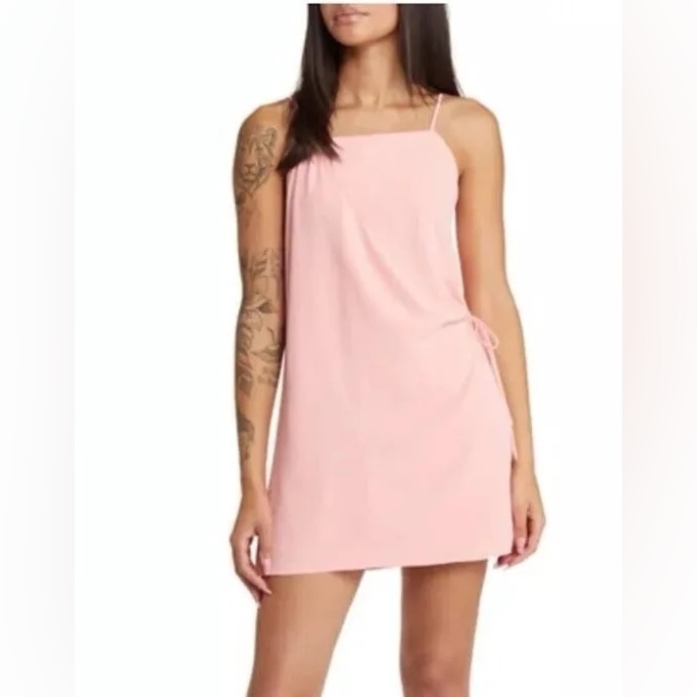 Nordstrom BP Pink faux wrap dress new with Tags Size Small